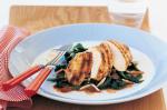 Canadian Lime and Coriander Chicken With Spinach lowfat Recipe Dinner