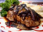 American Balsamic Pork Chops With Mushroom Dinner