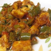 Indian Paneer With Green Chilies Appetizer