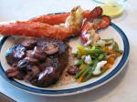 American Filet Mignon With Cabernet Shallot Glaze Dinner