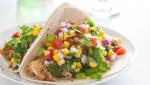 American Slowcooker Chicken Tacos with Corn Salsa Dinner