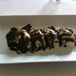Belgian Vanilla Ice Cream with Chocolate Sauce 2 Dessert