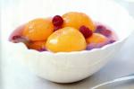 American Peaches and Nectarines In Raspberry Syrup Recipe Dessert