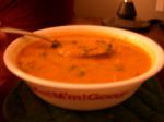 Indian Red Lentil Tomato and Spinach Soup Appetizer