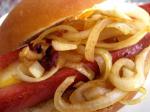 Canadian Cheesestuffed Hot Dogs With Spicy Onions  Rachael Ray Appetizer