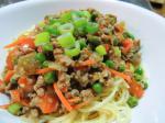 American Shanghai Style Noodles With Spicy Meat Sauce Dinner