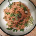 American Thai-ish Peanut Sauce with Rice Noodles Alcohol