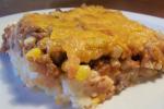 American Cheddar Meat and Potato Casserole Dinner