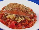 Moroccan Moroccan Spiced Salmon over Lentils Appetizer