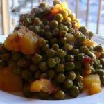 Greek Small Peas to the Greek with Tomatoes and Dill Appetizer