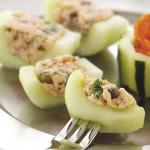 Canadian Smoked Salmon Cucumber Canapes Appetizer