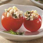 Canadian Smoked Salmon Tomato Cups Appetizer