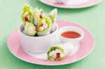 American Chicken And Vegetable Rice Paper Rolls Recipe Appetizer