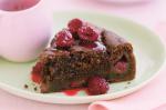Canadian Chocolate And Raspberry Baked Ricotta Cake Recipe Dessert