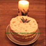 American Carrot Cake with Cream Chantilly Appetizer
