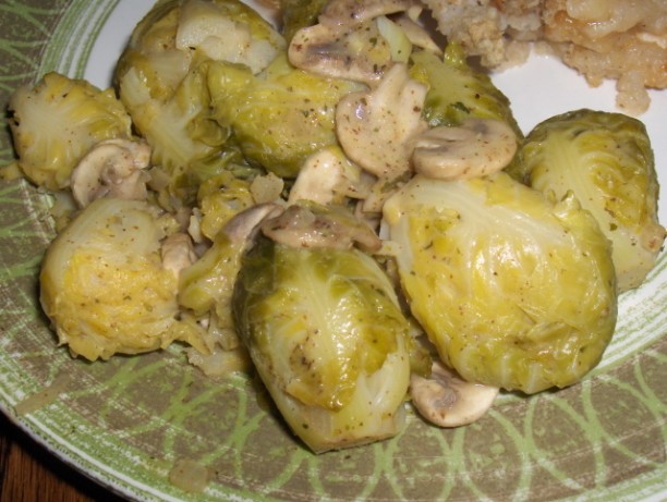 American Brussels Sprouts in Honey Dijon Onion Sauce Dessert