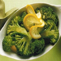 American Broccoli in Foaming Lemon Butter Appetizer