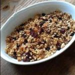 American Homemade Granola with Dried Fruits Dessert