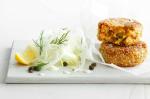 American Salmon and Quinoa Cakes With Creamy Fennel Salad Recipe Dessert