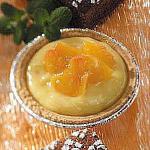 American Vanilla Peach Tarts Dessert