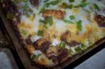 American Easy Zucchini and Ground Beef Pizza Casserole Dinner