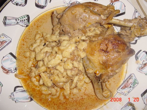 Hungarian Chicken Paprikas chicken and Dumplings Appetizer
