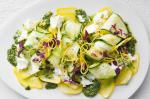 American Zucchini And Squash Salad With Fresh Mint Pesto And Goats Cheese Recipe Dinner