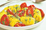 British Corn And Roast Tomato Salad Recipe Appetizer