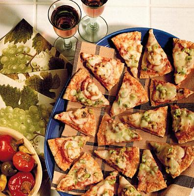 Canadian Pita Pizza Rounds Appetizer
