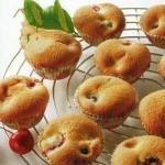 American Muffins with Sweet or Sour Cherries Dessert
