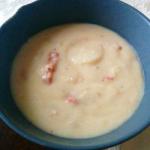 American Soup Palmito with Dry Tomatoes Appetizer