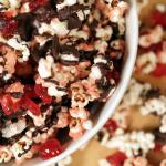 American Cherry Garcia Popcorn Dessert