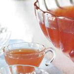 British Rosy Rhubarb Punch Drink