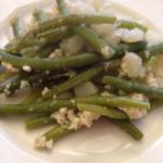 Canadian Potatoes with Green Beans and Sheep Cheese Appetizer