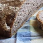 American White Bread Kneading Without to Rye and Nuts Appetizer