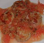 American Braised Scallops With Grapefruit  Walnuts Appetizer