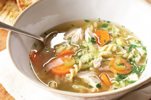 American Hearty Chicken Noodle And Cabbage Soup Recipe Appetizer