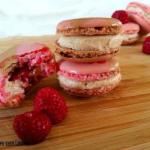French Macaroons Chestnut Cream Raspberry Lactose Free and Gluten Free Dessert