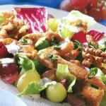 Turkish Salad of Turkey Pearls of Melon and Grapes Dinner