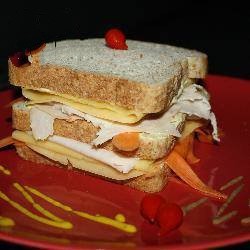 Turkish Sandwich of Turkey Breast and Mayonnaise Seasoned Dinner