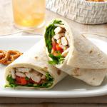 Turkish Warm Turkey and Tomato Wraps Appetizer