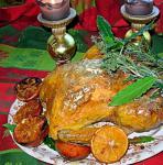 Turkish Gilded Saffron and Butter Basted Roast Turkey With Herb Garland Dinner