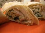 Greek Spinach Phyllo Roll Ups Appetizer