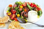 British Peppered Beef With Tomato And Asparagus Recipe Appetizer