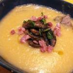 American Creamed Pumpkin with Mushrooms and Bacon Appetizer