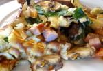 American Crustless Stirfry Quiche or Scrambled Omelette Appetizer