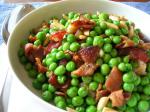 American Baby Peas With Bacon and Almonds Appetizer