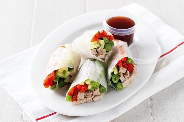 American Pork Rice Paper Rolls Recipe Appetizer