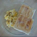 American Scrambled Eggs in the Microwave Appetizer