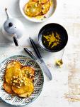 Bangladesh Pancakes with Saffron Syrup Appetizer